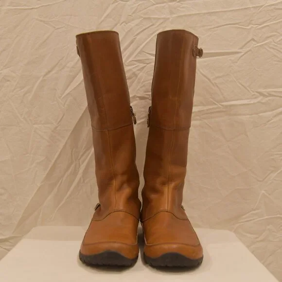 Brown Leather Women's Boots - Picture 2 of 15